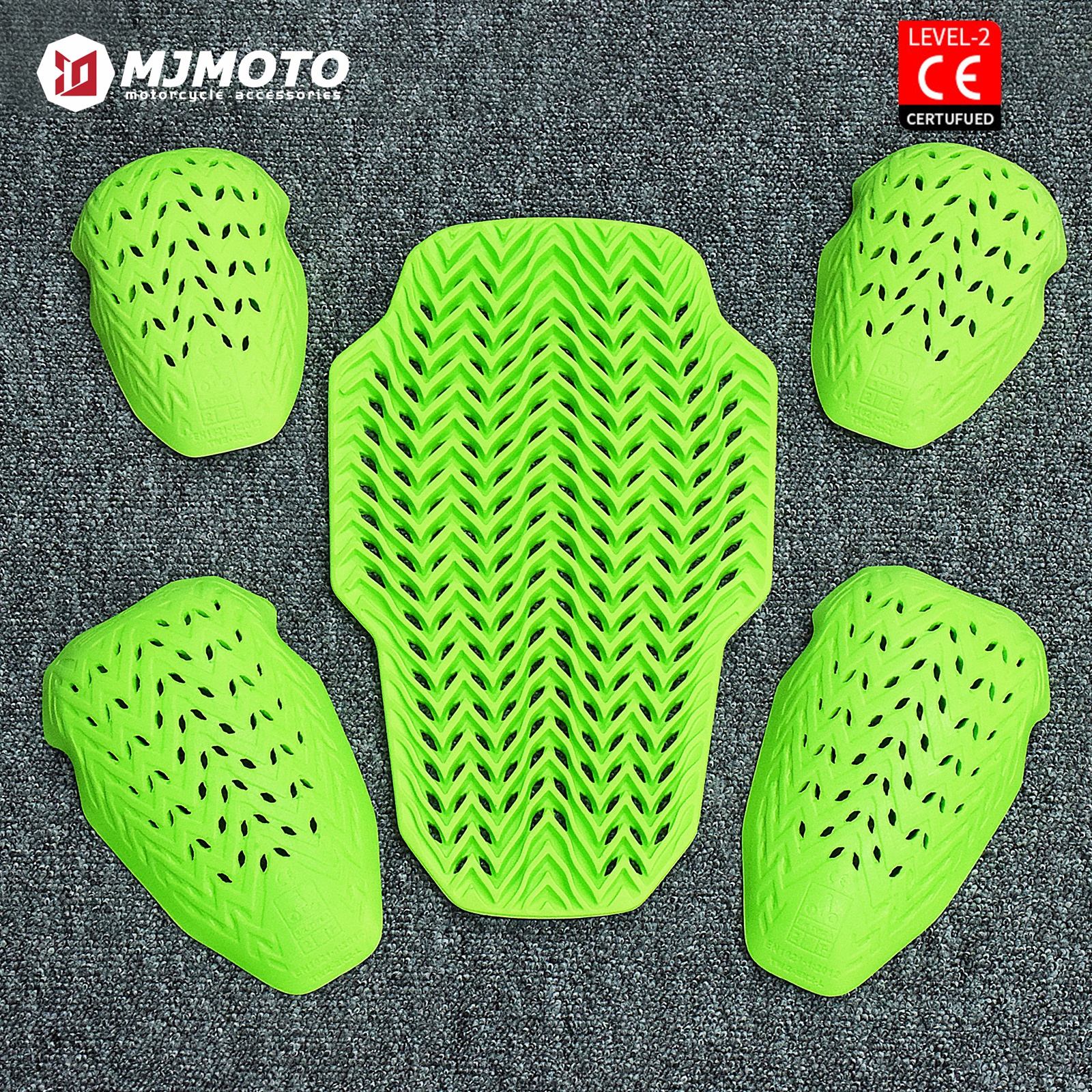 Motorcycle Gear Protection Levels - Green Motorcycle CE Level 2 Protective