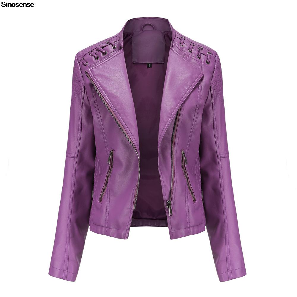 Riding Jacket Leather - New Spring Autumn Women Faux Leather