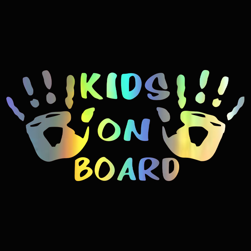 Motorcycle Gear For Kids - 3D Car Sticker KIDS ON BOARD