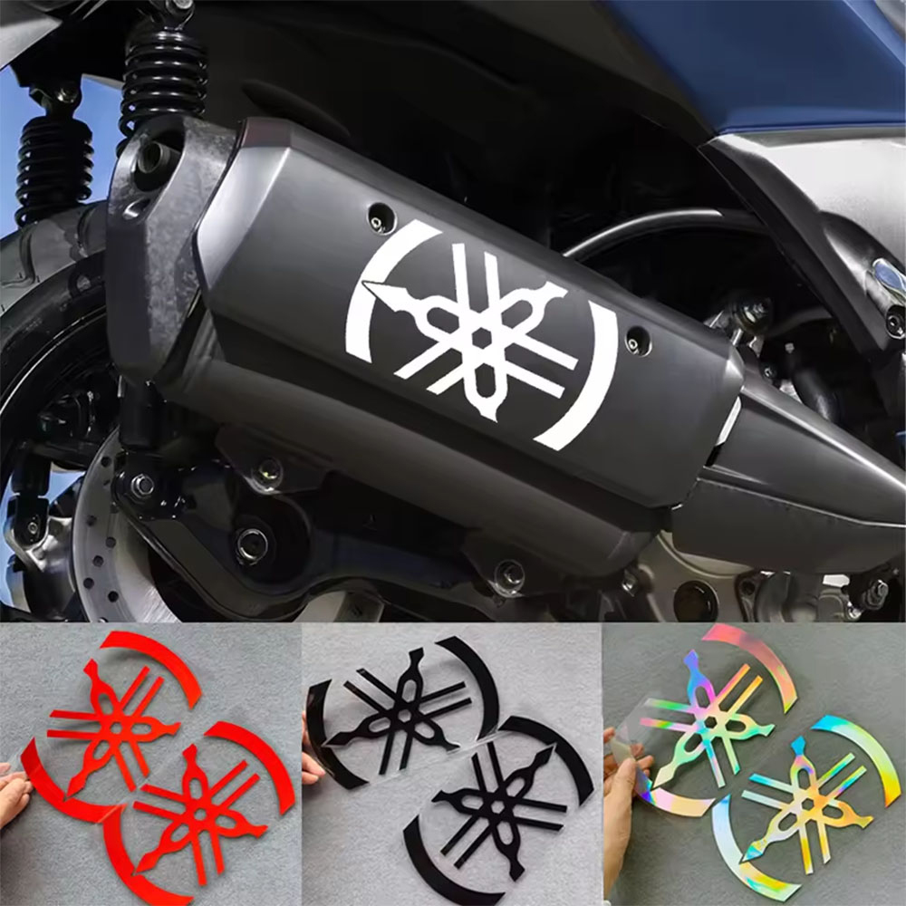 Motorcycle Gear Hub - 1set/ 2pcs Laser Reflective Stickers for