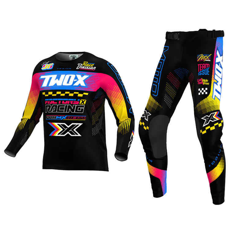 Motorcycle Gear Bundle - 4 Color Two-X Podium 4-Way Dirt