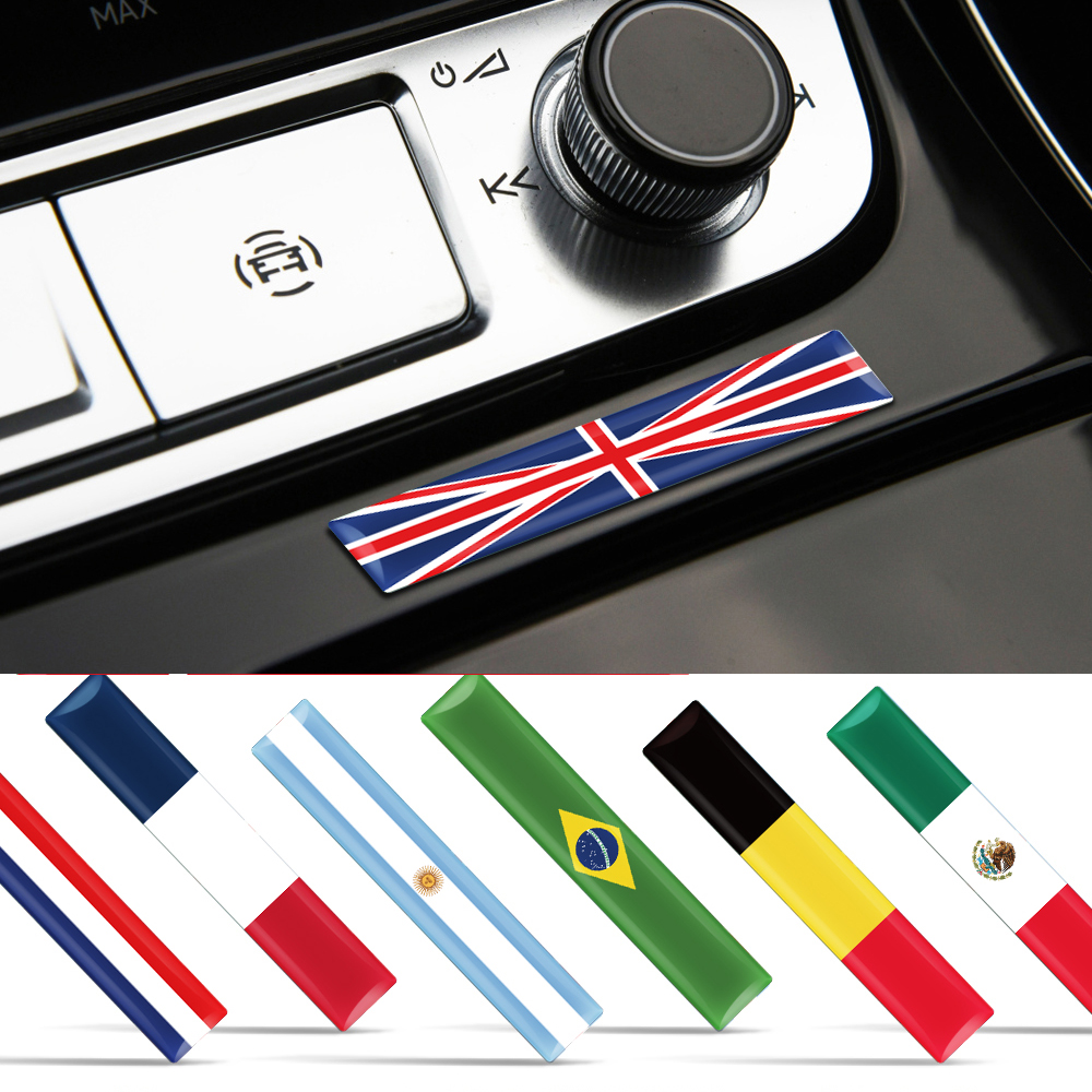 Motorcycle Gear Auto - 4pcs 3D Epoxy Flag Sticker Auto