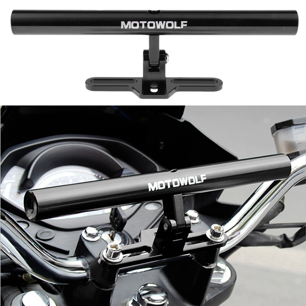 Mirror Extender Bar - Motorcycle CNC Aluminum Extended Headlight Rearview