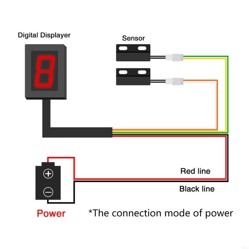 Motorcycle Gear Display - Y9UC Speed Gear LED Display for