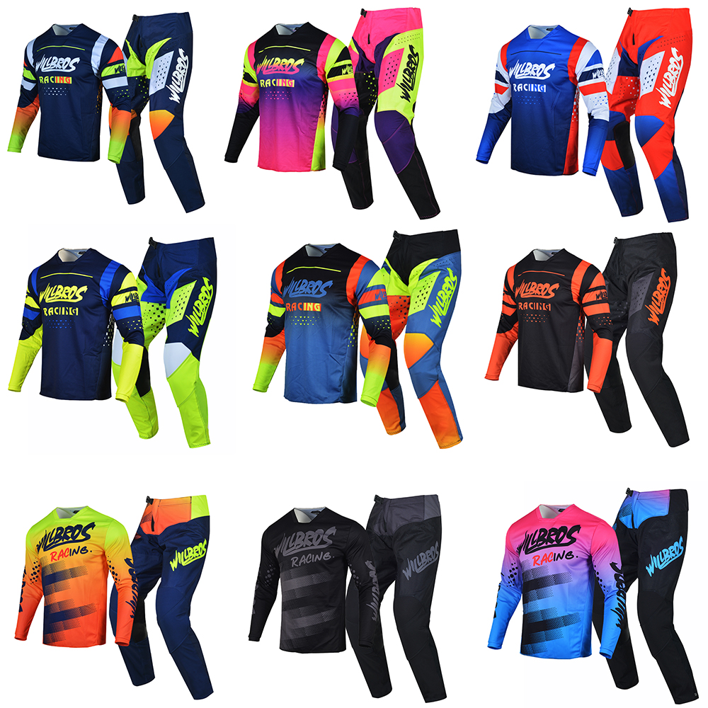 Motorcycle Gear Bundle - Willbros MX Racing Jersey and Pants