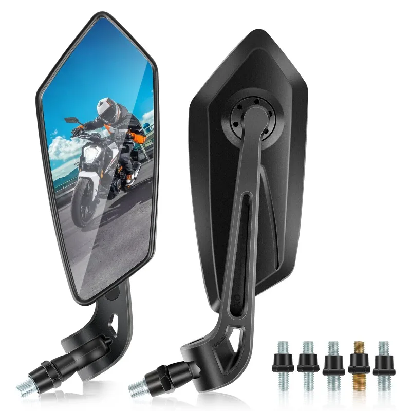 Mirror Extender Bar - Motorcycle Adjustable Handlebar Rearview Motor Bike