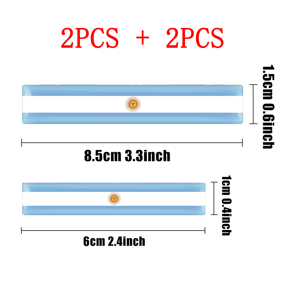 4pcs 3D Epoxy Flag Badge Auto  - Motorcycle Gear Auto reseña y precio