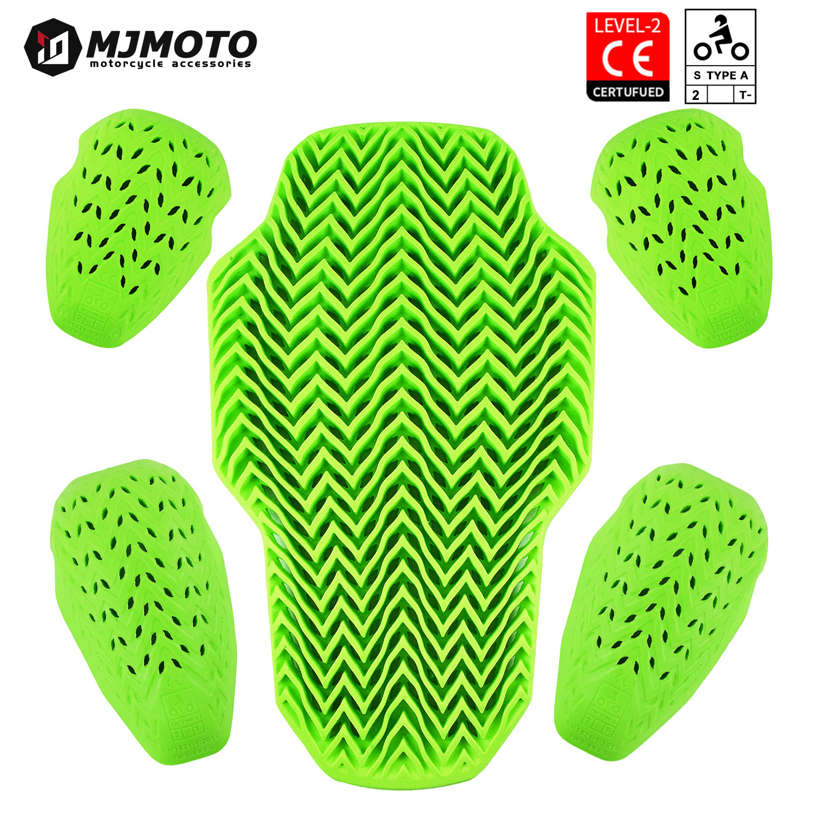 Green Motorcycle CE Level 2 Pr - Motorcycle Gear Protection Levels recension och pris