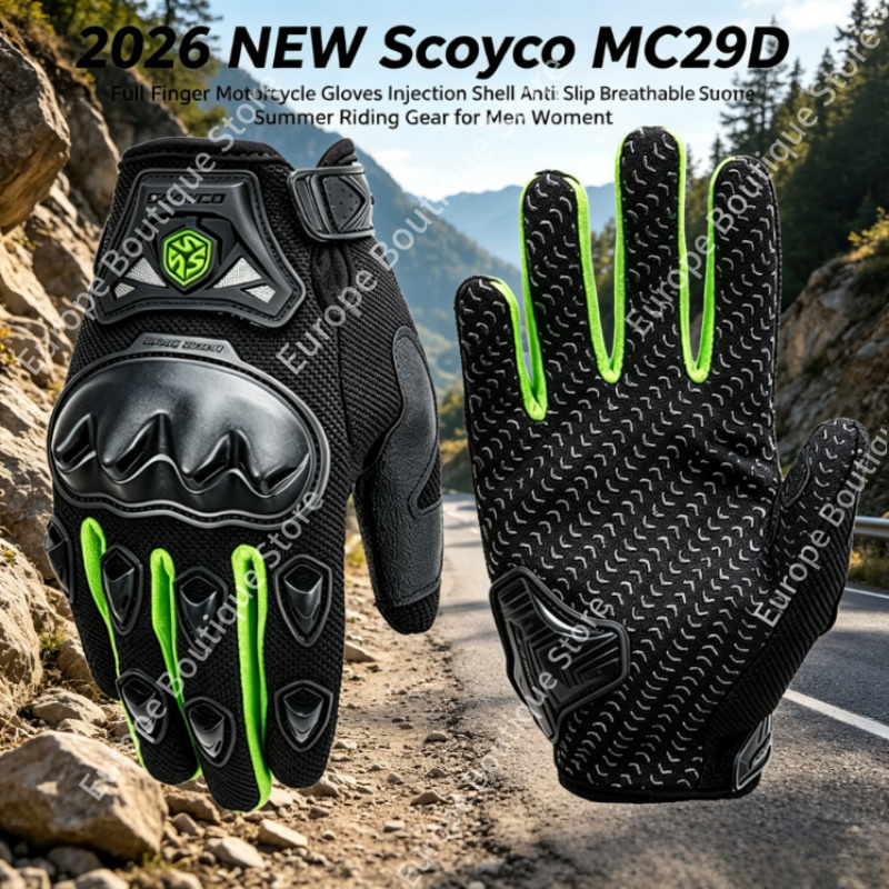 2026 NEW Scoyco MC29 Full Fing - Motorcycle Gear Gloves recension och pris