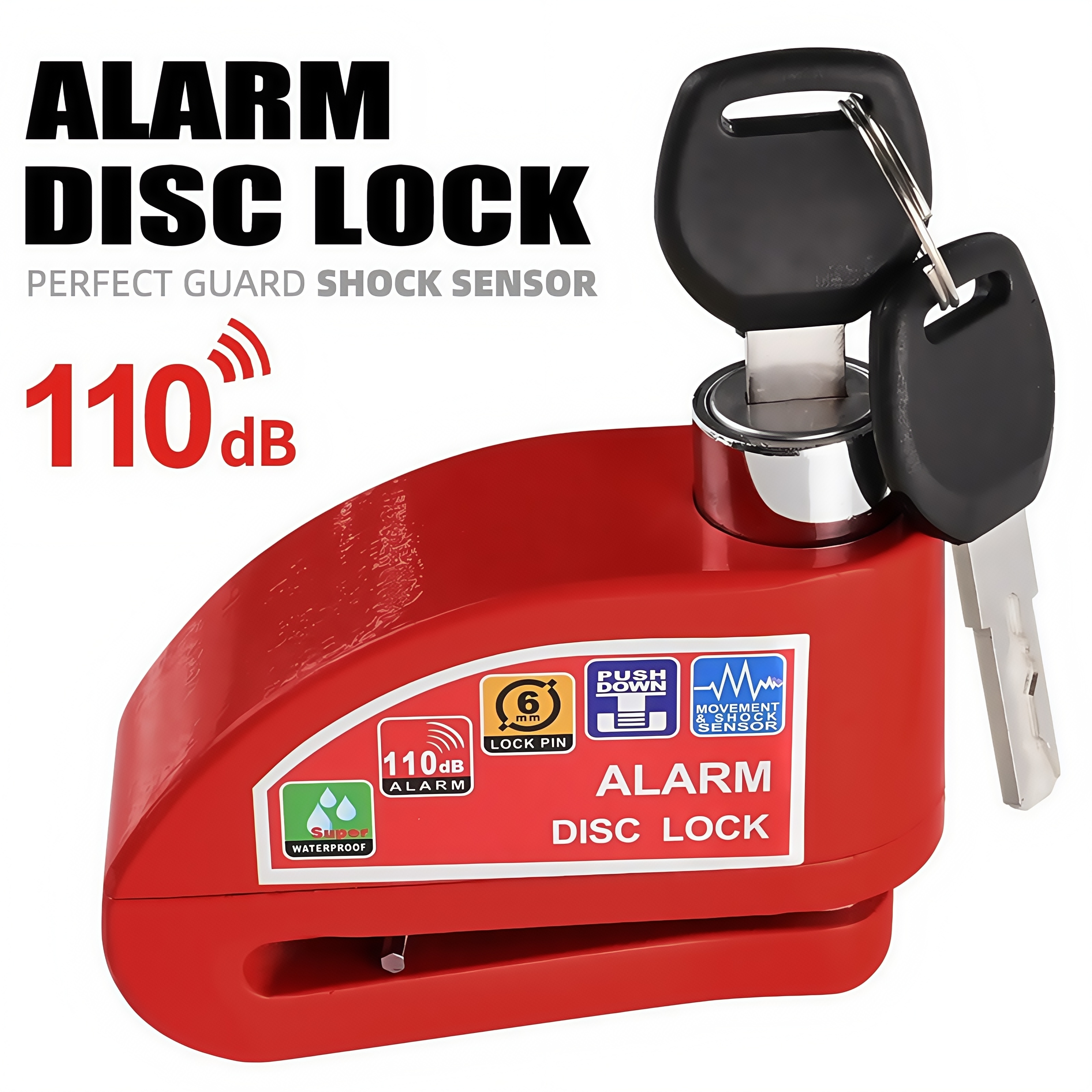 Waterproof Disc Brake Alarm Lo - Disc Lock Brake recension och pris