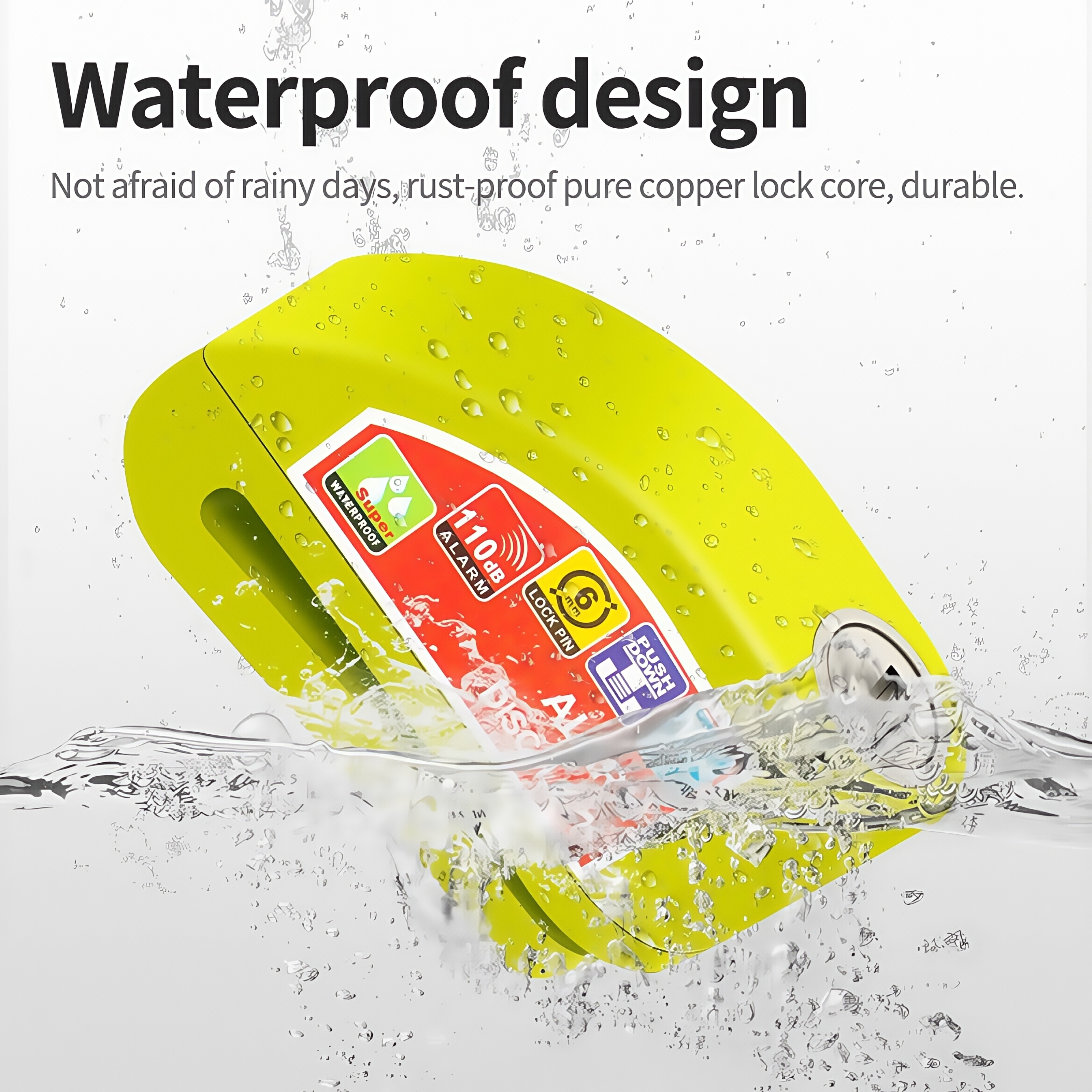 Waterproof Disc Brake Alarm Lo - Disc Lock Brake recension och pris