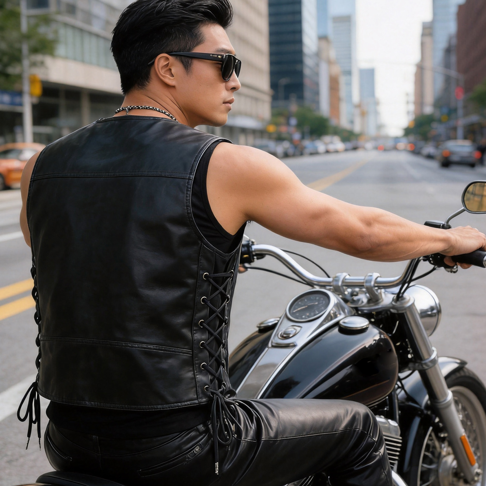 WOSAWE Men's Motorcycle Biker  - Riding Jacket Leather reseña y precio