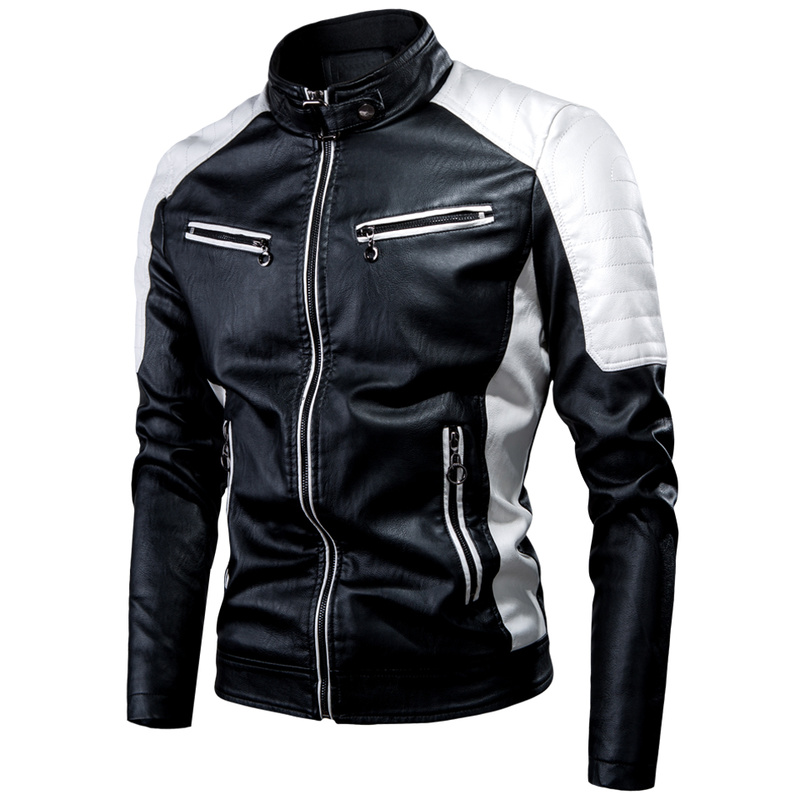 Men Motorcycle Leather Jacket  - Riding Jacket Leather reseña y precio