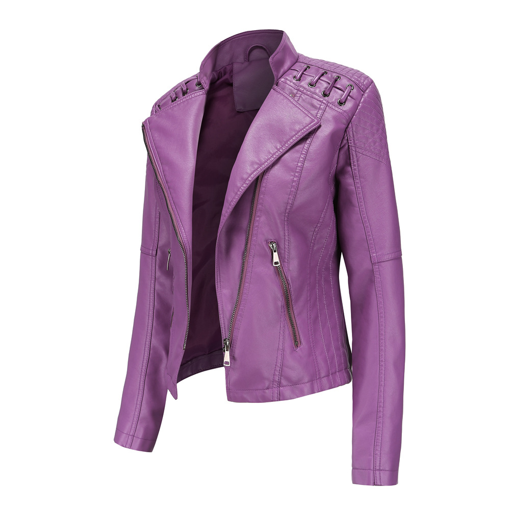 New Spring Autumn Women Faux L - Riding Jacket Leather reseña y precio