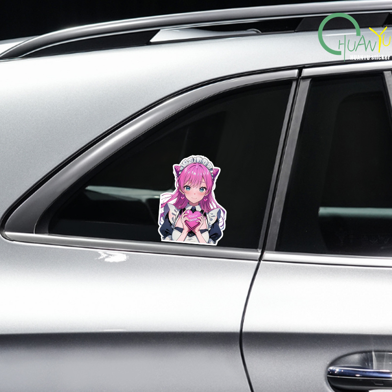 JDM Cute Girl Anime Car Sticke - Motorcycle Gear Hub reseña y precio