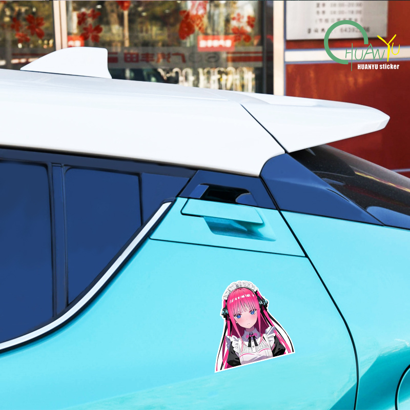 JDM Cute Girl Anime Car Sticke - Motorcycle Gear Hub reseña y precio