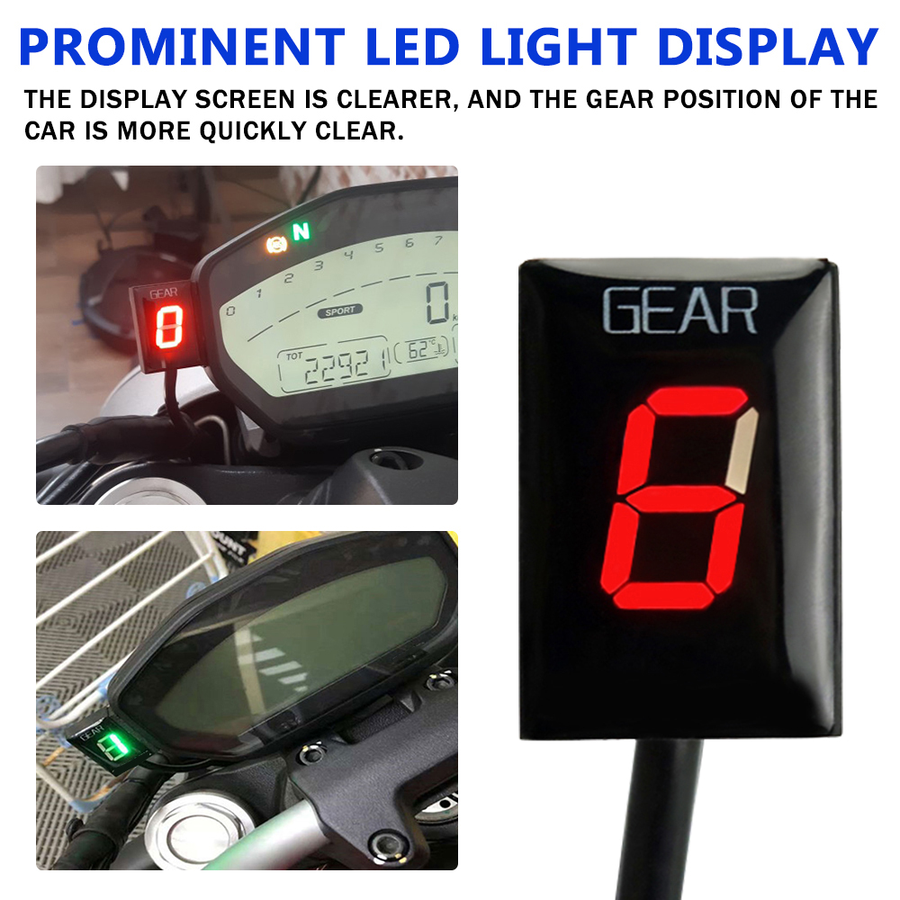 EFI Motorcycle 1-6 Level Speed - Motorcycle Gear Display recension och pris