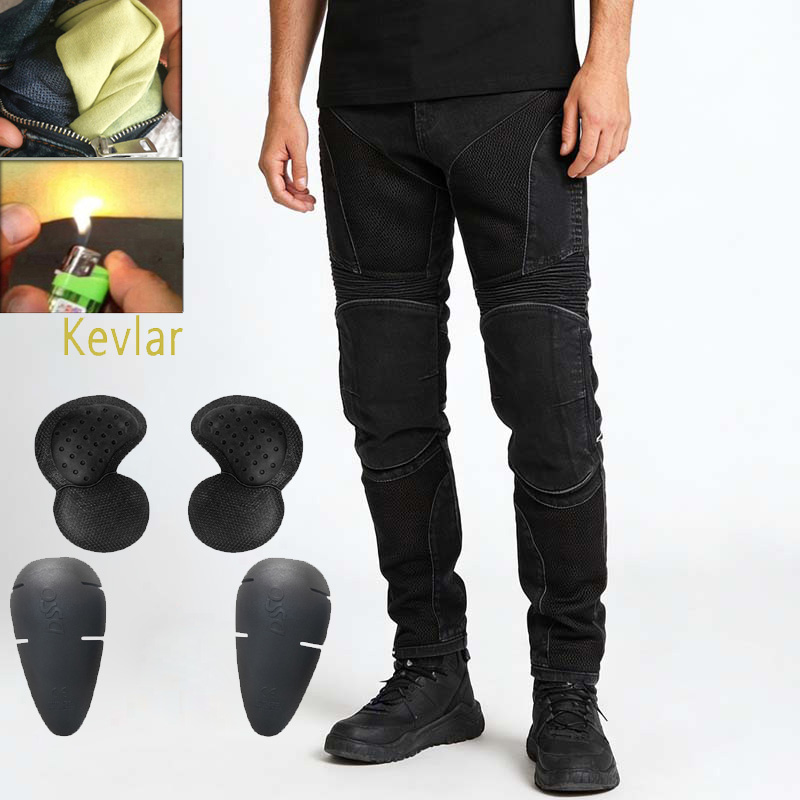 Men Summer Kevlar Motorcycle J - Motorcycle Gear Jeans reseña y precio