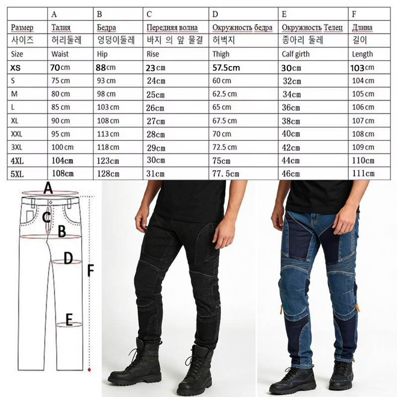 Men Summer Kevlar Motorcycle J - Motorcycle Gear Jeans reseña y precio