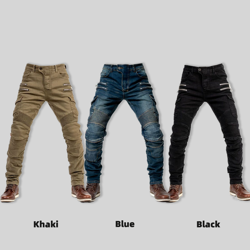 New Double Zipper Metal Style  - Motorcycle Gear Jeans reseña y precio