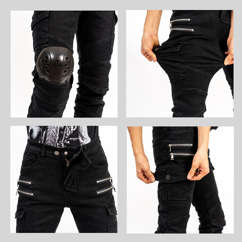 New Double Zipper Metal Style  - Motorcycle Gear Jeans reseña y precio