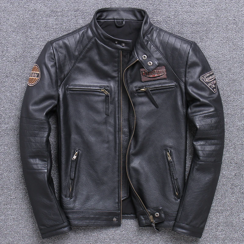Fashion Biker Jackets Vintage  - Riding Jacket Leather reseña y precio