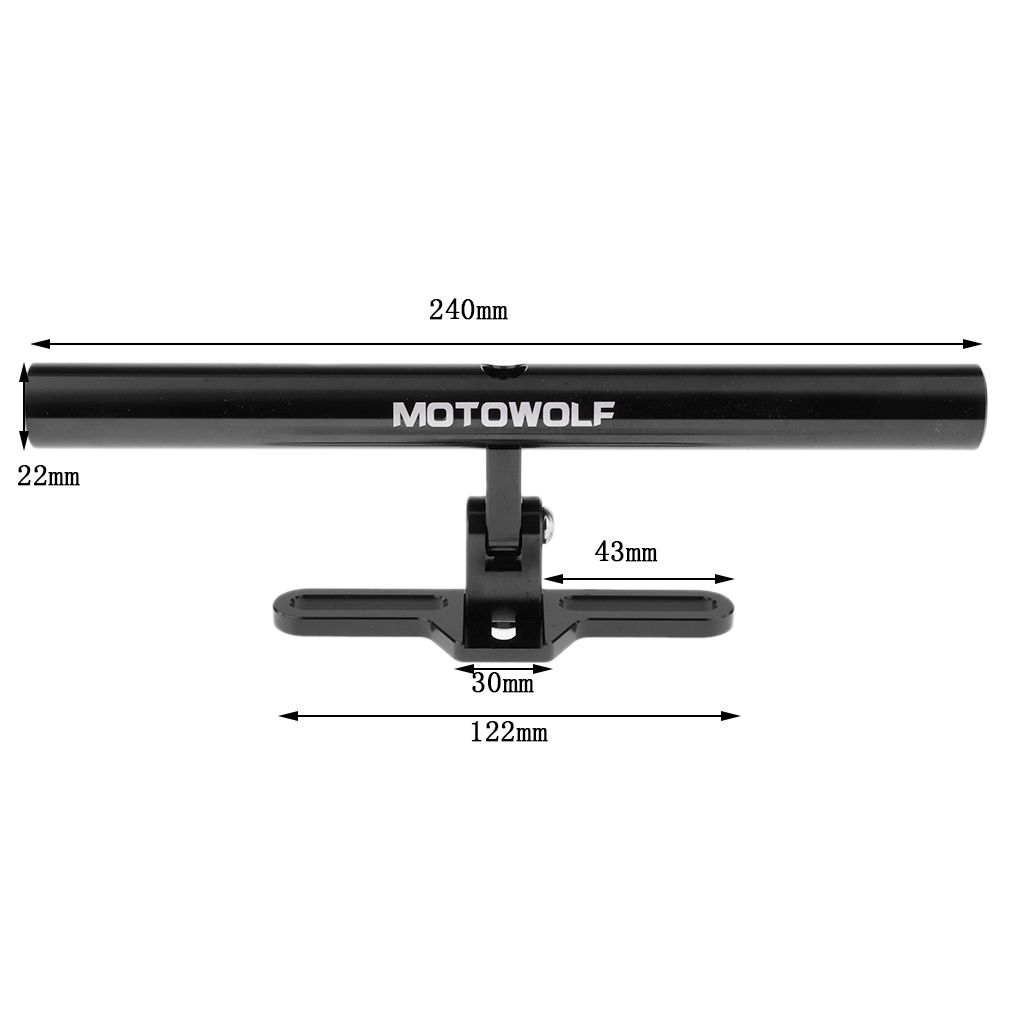 Motorcycle CNC Aluminum Extend - Mirror Extender Bar reseña y precio