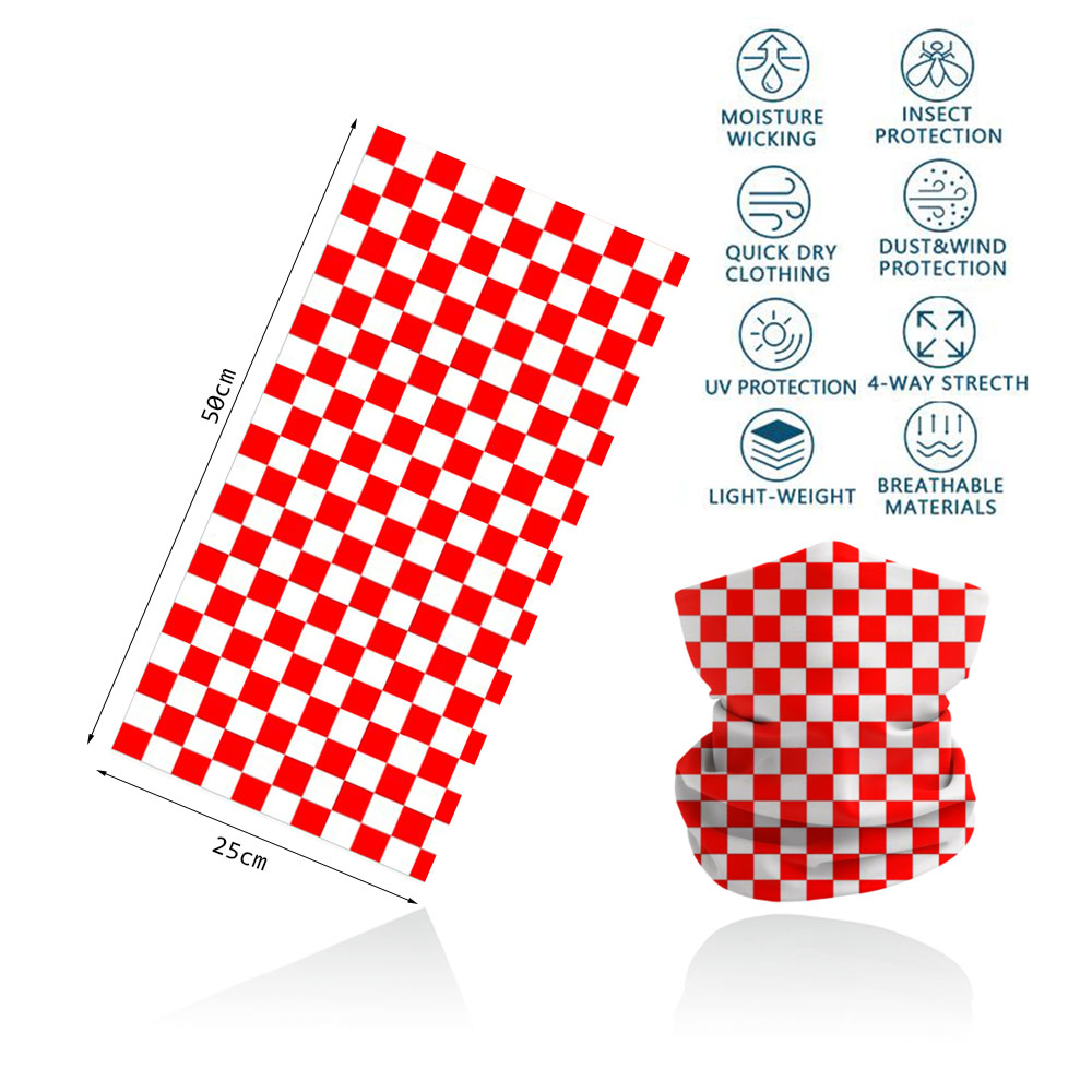 Plaid Pattern Headband Outdoor - Motorcycle Gear On Sale recension och pris