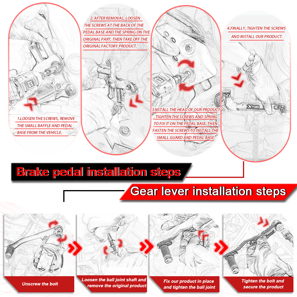 Motorcycle Gear Shifter Shift  - Motorcycle Gear Shifter reseña y precio