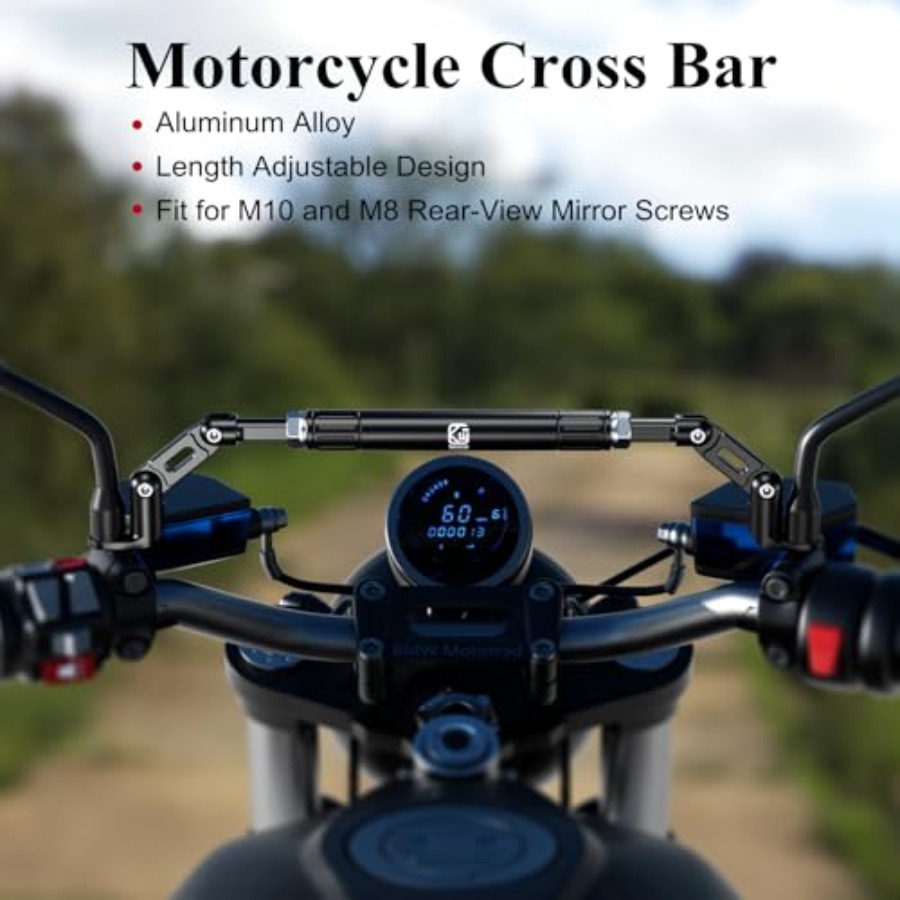 Motorcycle Cross Bar Fit M10 a - Mirror Extender Bar reseña y precio
