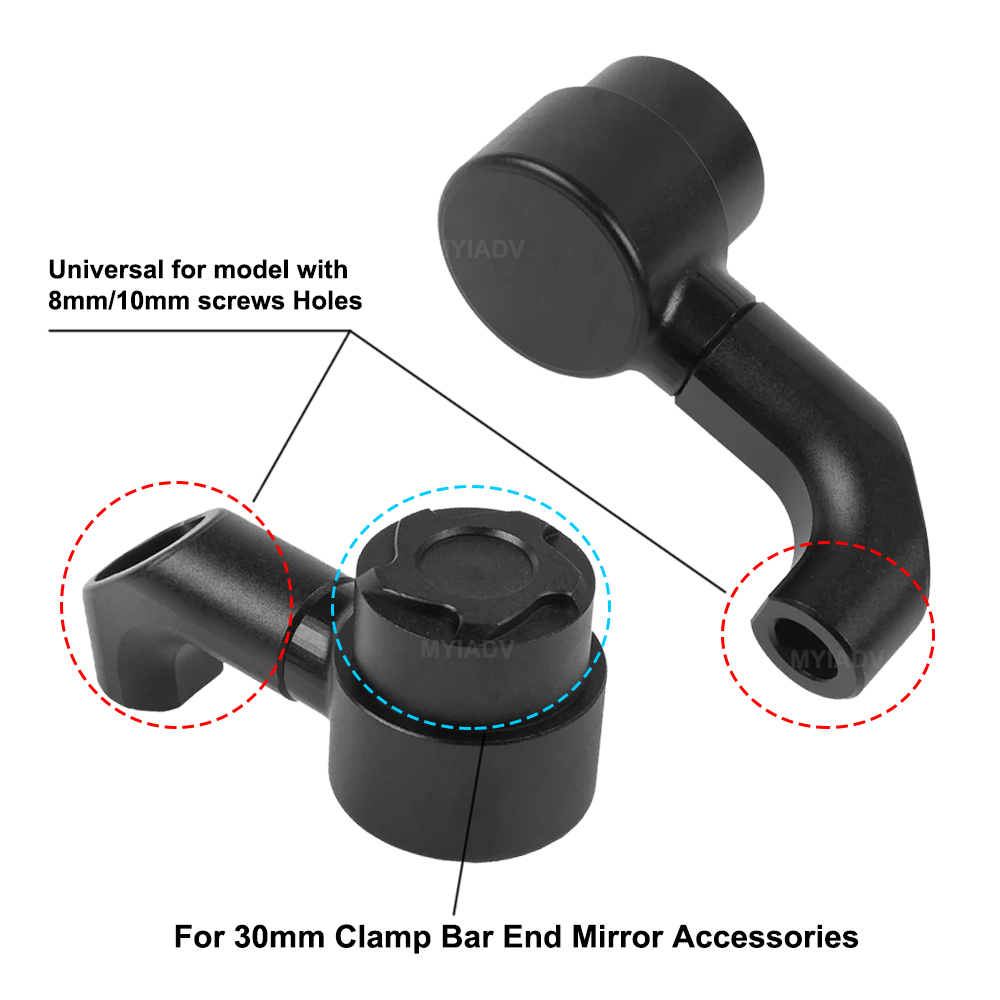 Motorcycle Mirror Riser Extens - Mirror Extender Bar reseña y precio