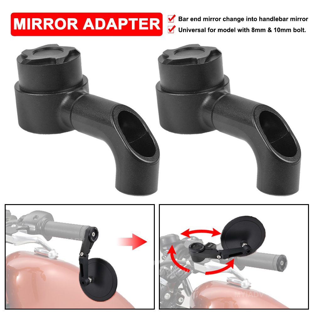Motorcycle Mirror Riser Extens - Mirror Extender Bar reseña y precio