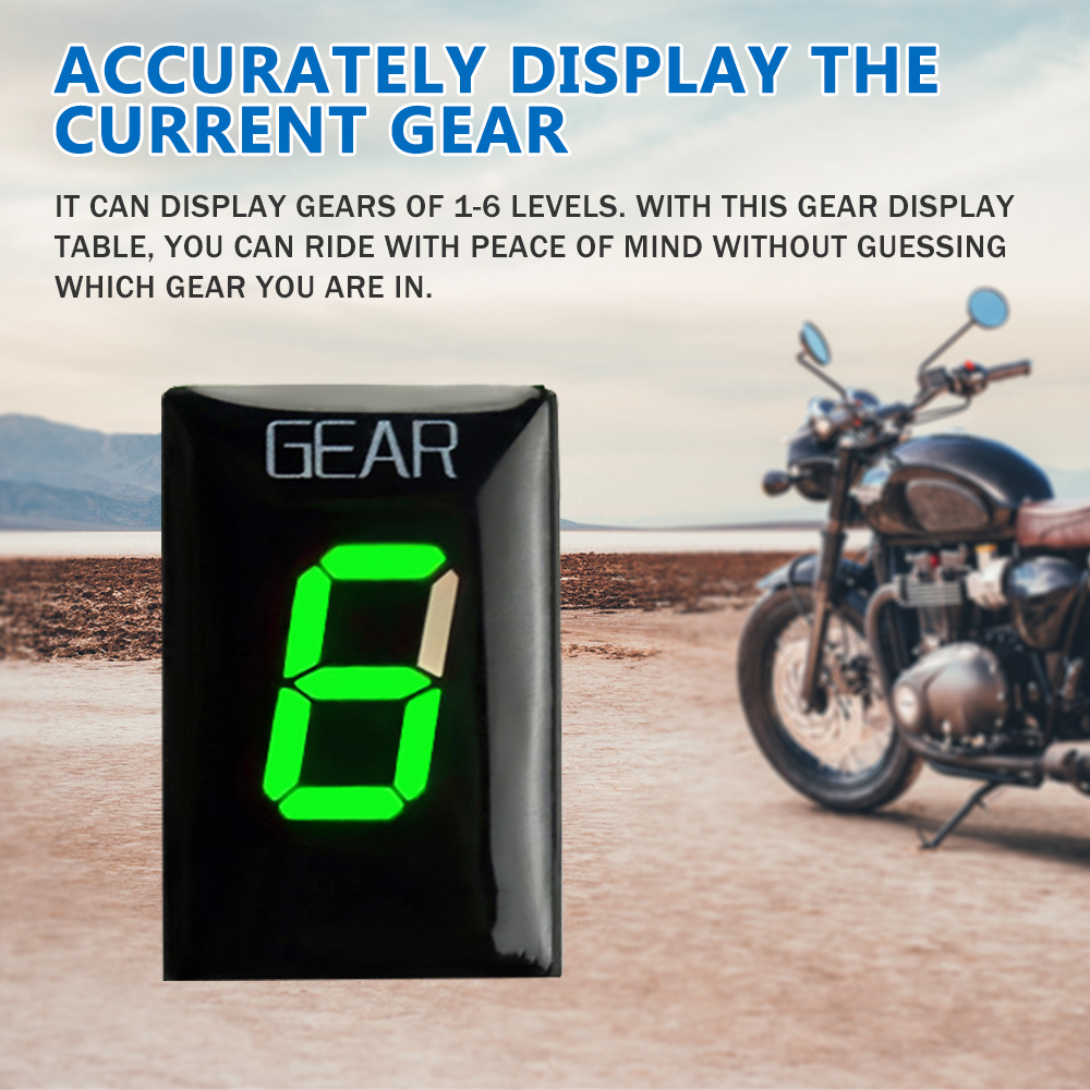 For Kawasaki ER6N ER-6F Z1000S - Motorcycle Gear Display recension och pris