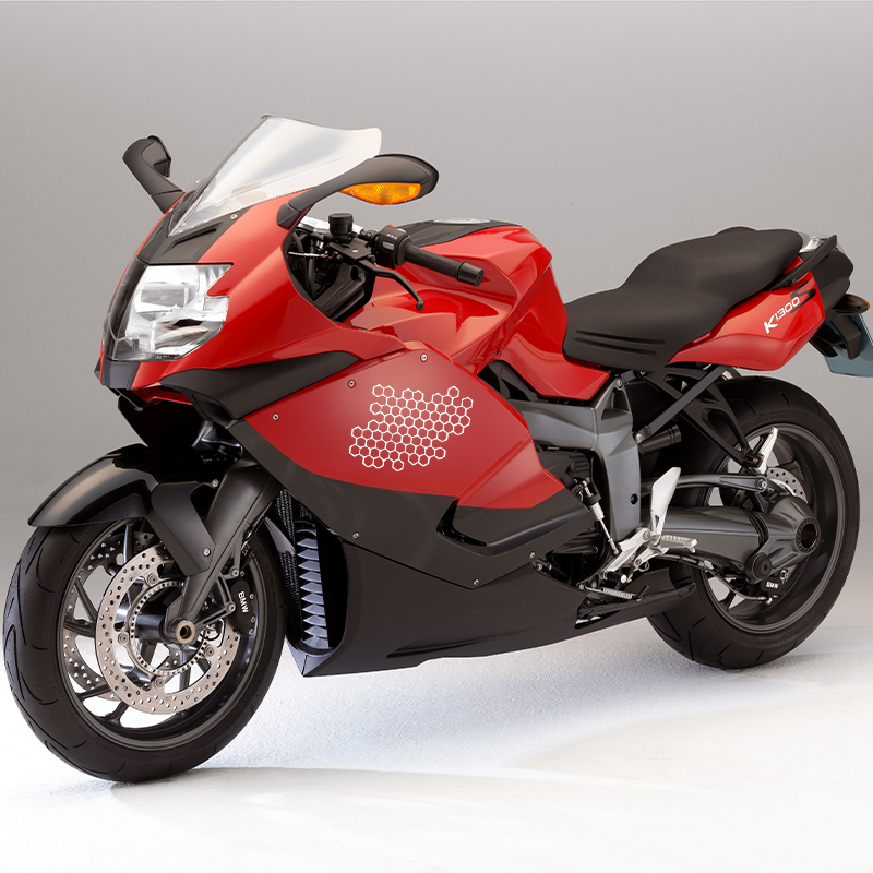 Motorcycle Sticker Honeycomb H - Motorcycle Gear Hub recension och pris