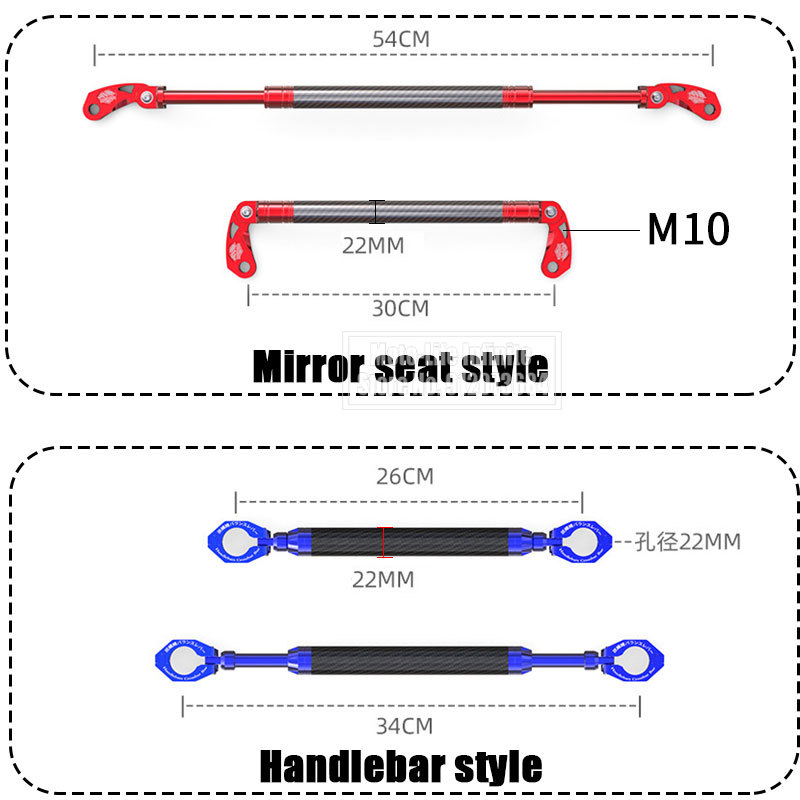 Universal Motorcycle Carbon Fi - Mirror Extender Bar reseña y precio