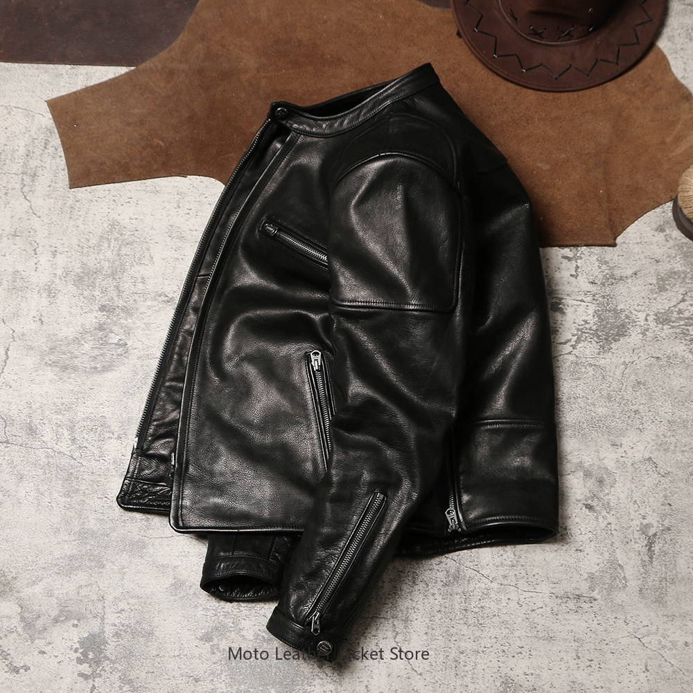 J100 Stand Collar Slim Biker R - Riding Jacket Leather reseña y precio