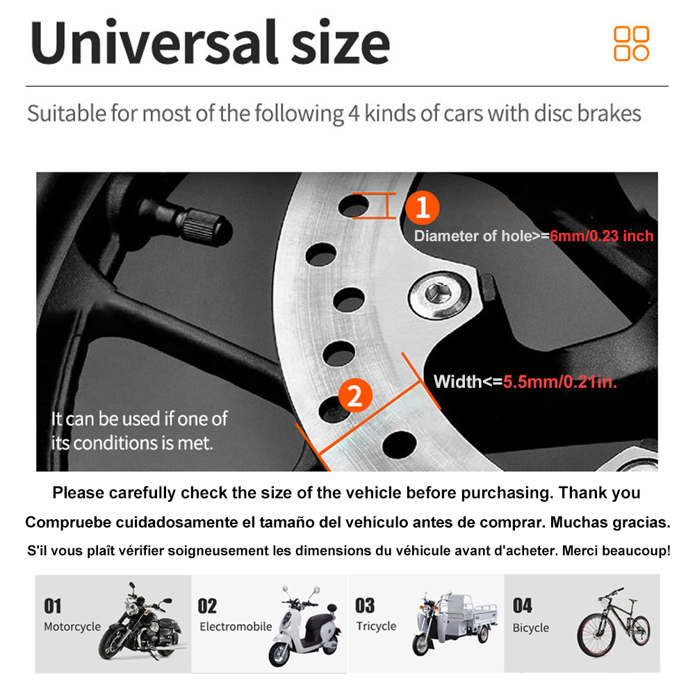 Motorcycle Bicycle Alarm Lock  - Disc Lock Brake recension och pris