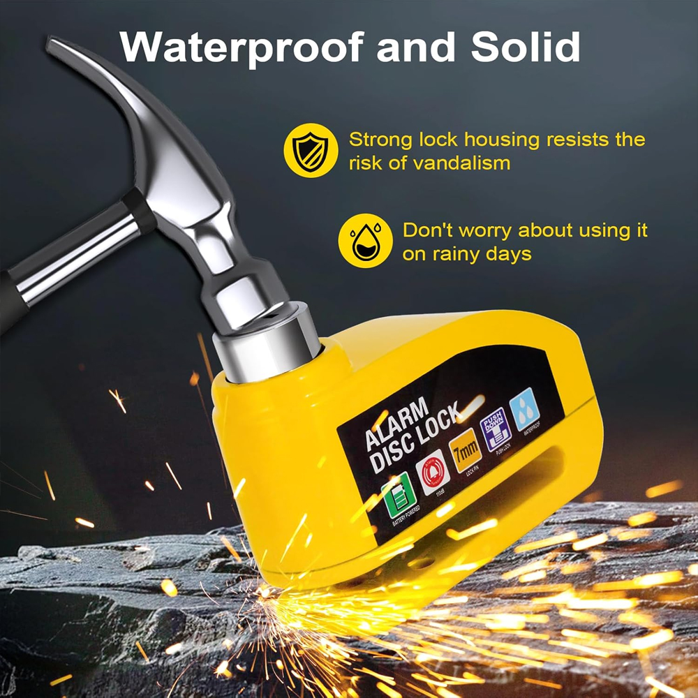 Motorcycle Bicycle Alarm Lock  - Disc Lock Brake recension och pris