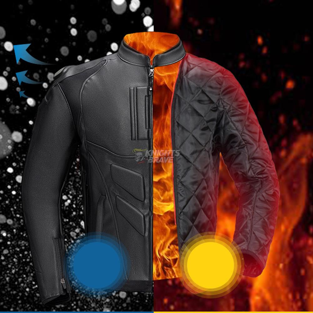 GHOST RACING Winter Motorcycle - Riding Jacket Leather reseña y precio