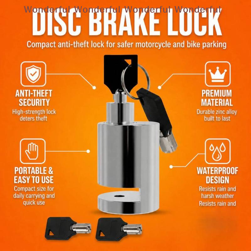 Moto Disc Brake Lock Universal - Disc Lock Brake recension och pris