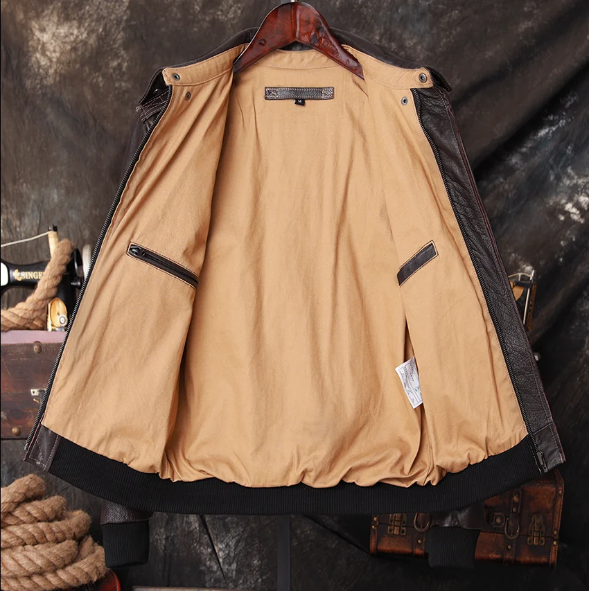 Bomber A2 Pilot Genuine Leathe - Riding Jacket Leather reseña y precio