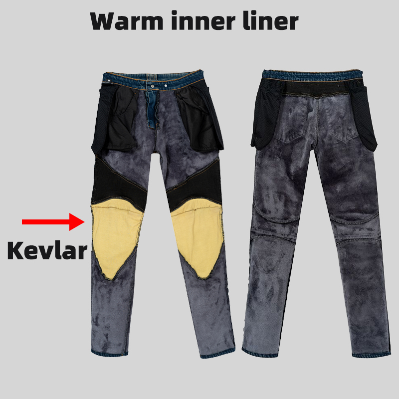 Winter Motorcycle Pants warm   - Motorcycle Gear Jeans reseña y precio