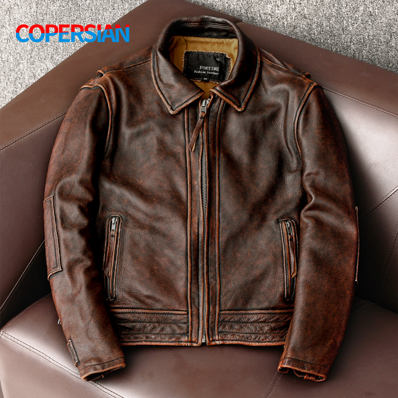 2023New Men Leather  Jacket  S - Riding Jacket Leather reseña y precio