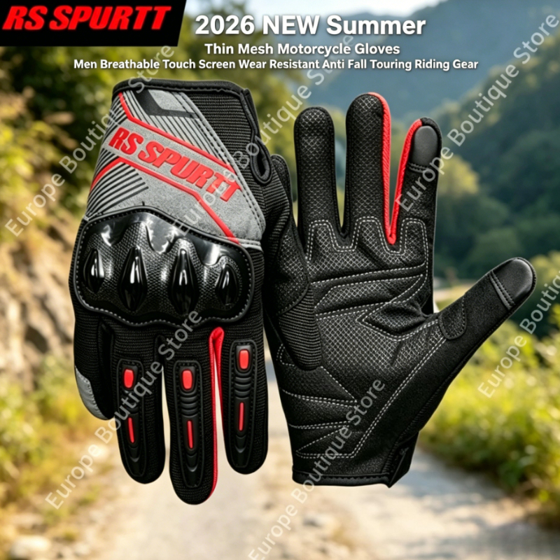 2026 New Summer Thin Mesh Moto - Motorcycle Gear Gloves recension och pris
