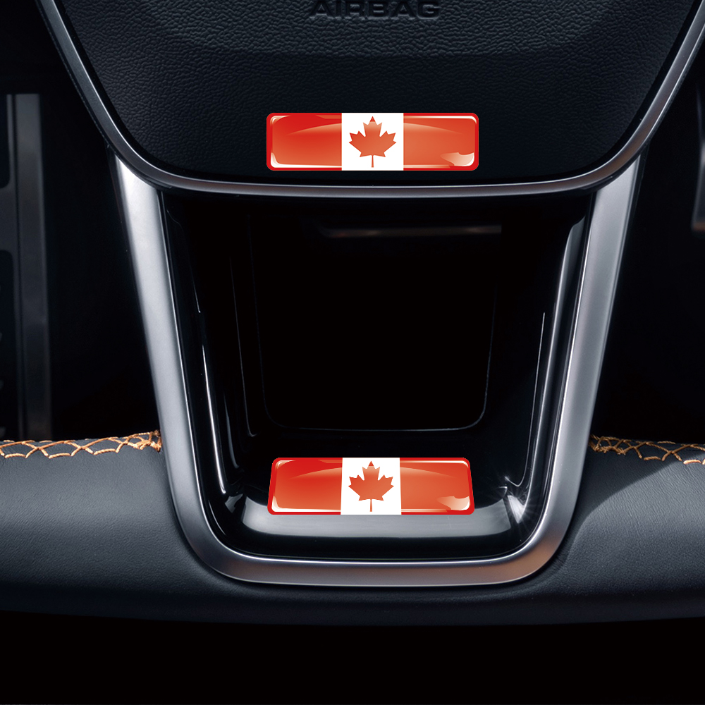 Canada Flag 3D Epoxy Resin Dec - Motorcycle Gear Canada reseña y precio