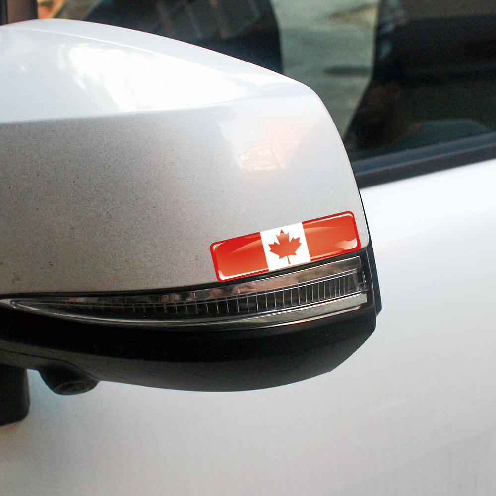 Canada Flag 3D Epoxy Resin Dec - Motorcycle Gear Canada reseña y precio