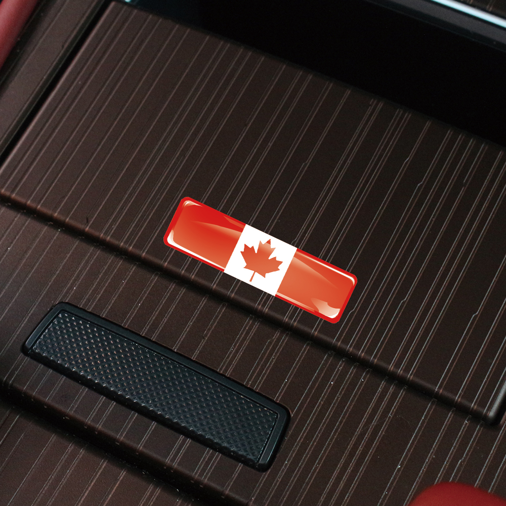Canada Flag 3D Epoxy Resin Dec - Motorcycle Gear Canada reseña y precio