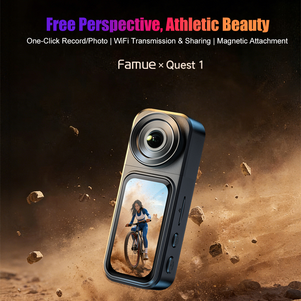 Famue Quest 1 Action Camera  r - Motorcycle Gear Bundle recension och pris