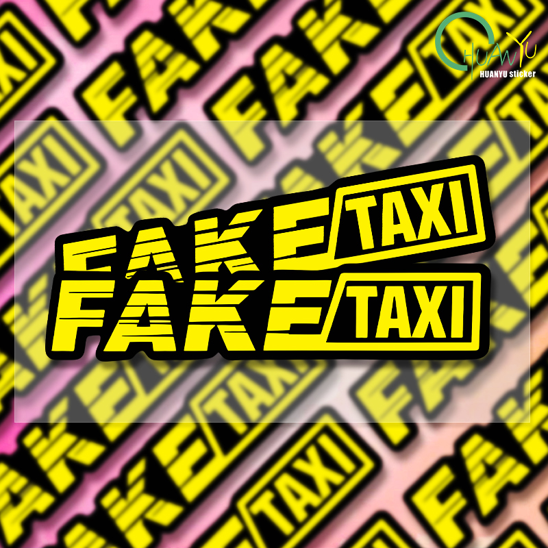 Yellow Fake Taxi Logo Pvc Wate - Motorcycle Gear Auto reseña y precio