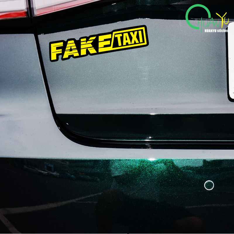 Yellow Fake Taxi Logo Pvc Wate - Motorcycle Gear Auto reseña y precio